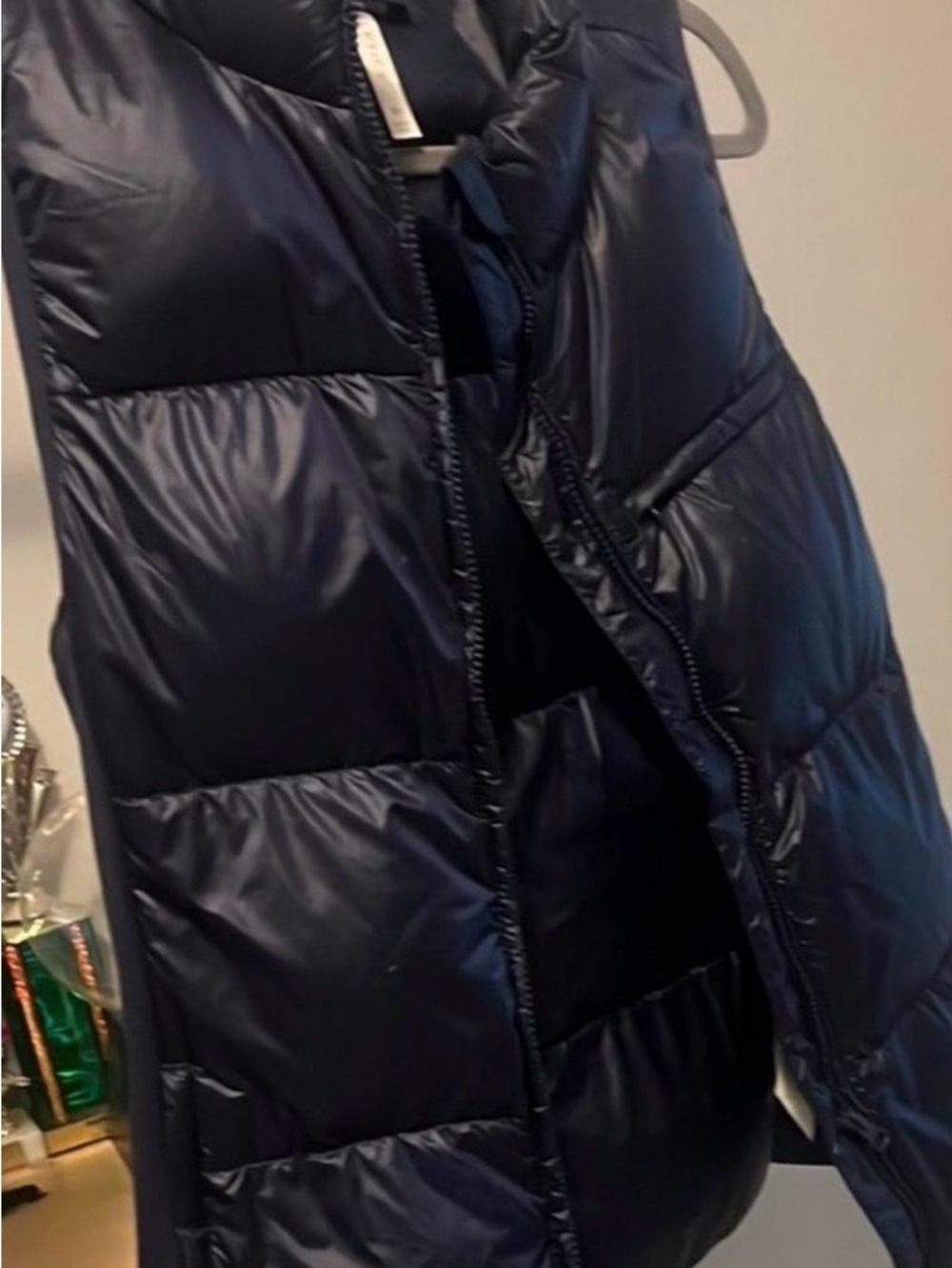 Women’s Navy Quilted Athleta Puffer Jacket